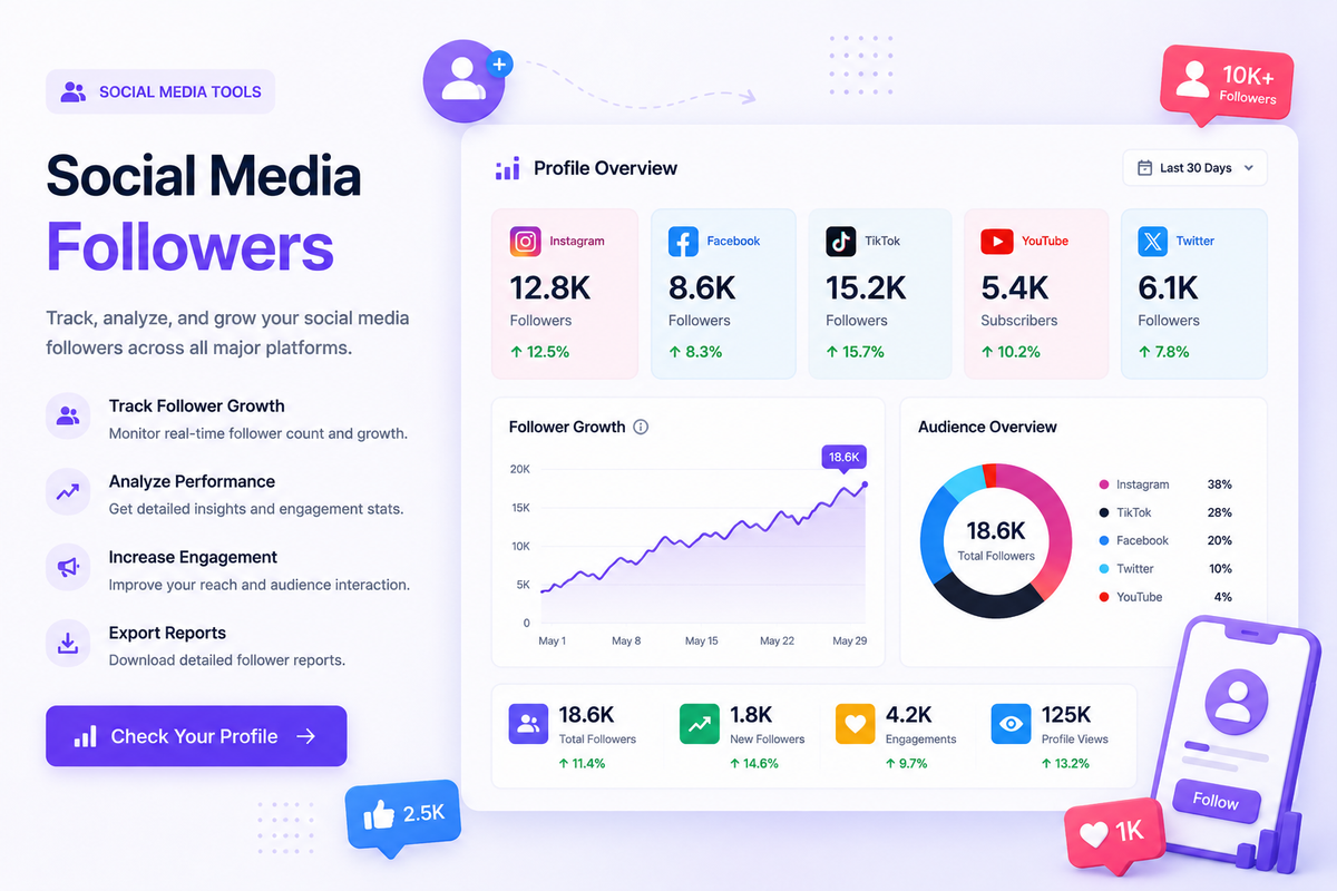 Social Media Followers 1k
